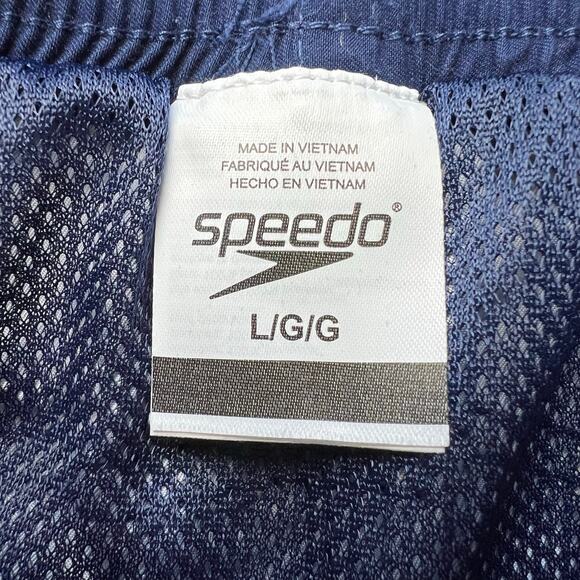 Speedo Men’s navy Blue swim trunks shorts size Large - Picture 3 of 8